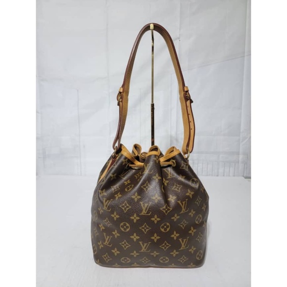 Authentic Louis Vuitton Monogram Petit Noe Drawstring Bucket Hobo Bag - Picture 4 of 13